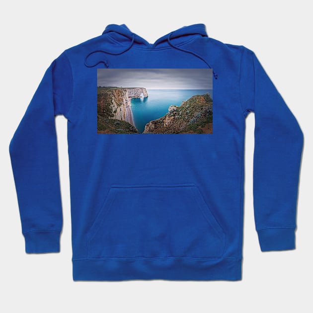 Porte d'Aval idyllic panorama Hoodie by psychoshadow